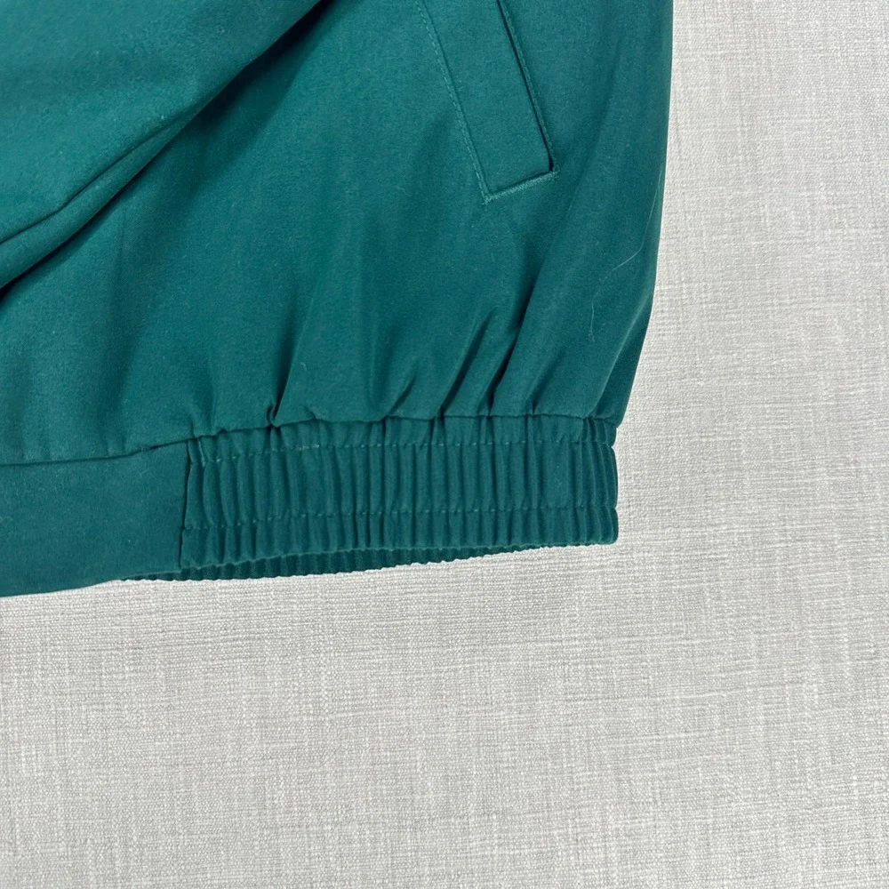 Polo Ralph Lauren Bi-Swing Harrington Jacket Mens M Green Red Pony Zip Up Lined